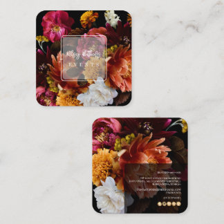 Carte De Visite Carré PixDezines Fleurs Botaniques Moody Ranunculus