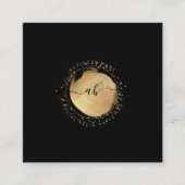 Carte De Visite Carré PixDezines Simple Blush Brush Stroke Faux Gold Squ (Devant)