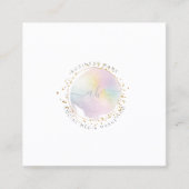 Carte De Visite Carré PixDezines Simple Brosse Brosse Stroke Coton Bonbo (Devant)