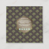 Carte De Visite Carré PixDezines VERDURE, SAGE+PINE (Dos)