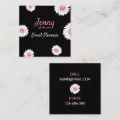 Carte De Visite Carré Planificateur d'événements (Devant / Derrière)