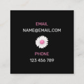 Carte De Visite Carré Planificateur d'événements (Dos)