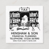 Carte De Visite Carré Planification Financière Ou Comptables Promotionne (Devant)