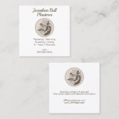 Carte De Visite Carré Plasterer Masonry Drywall (Devant / Derrière)