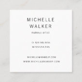 Carte De Visite Carré plusieurs couleurs fumée effet moderne (Dos)