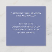 Carte De Visite Carré Points Aquarelle Abstraits Artsy Professional (Dos)