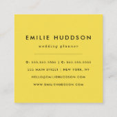 Carte De Visite Carré Points dalmatiens, Zones dalmatiennes, Noir et Bla (Dos)