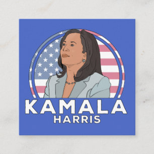 Carte De Visite Carré Politique Kamala Harris