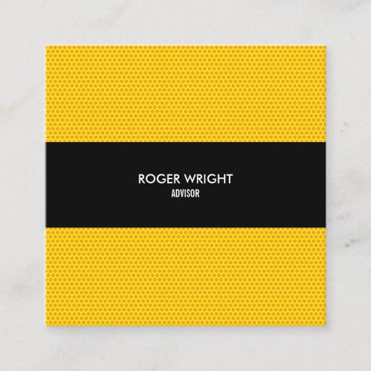 Carte De Visite Carré Polka dot Carré professionnel moderne (Devant)