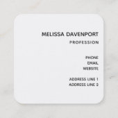 Carte De Visite Carré Pont rustique en bois dans le pays (Dos)