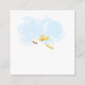 Carte De Visite Carré  Popcorn Favor Card Thanks for Poppin By (Dos)