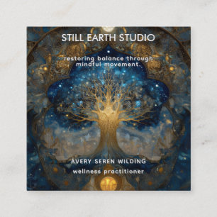 Carte De Visite Carré Portail Céleste   Arbre de Vie