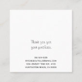 Carte De Visite Carré Porte-collier Ajouter votre logo (Dos)