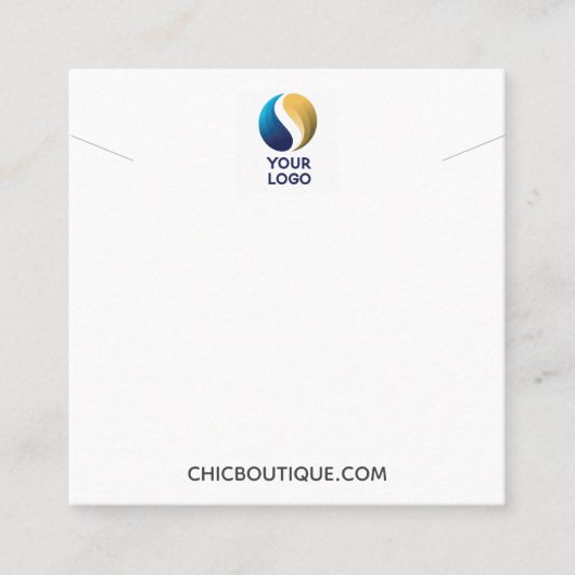 Carte De Visite Carré Porte-collier Ajouter votre logo (Devant)