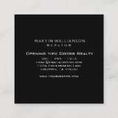 Carte De Visite Carré Portes classiques modernes professionnelles (Dos)