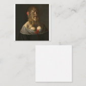 Carte De Visite Carré Portrait De Barbara Van Beck Curiosités Et Oddit (Devant / Derrière)