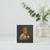 Carte De Visite Carré Portrait De Barbara Van Beck Curiosités Et Oddit (Debout devant)