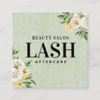 Carte de visite Carré post-soins Spring Green Lash