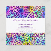 Carte de visite Carré Poster de animal externe (Dos)