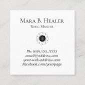 Carte De Visite Carré * Pourpre sacré de rose d'univers de nébuleuse de (Dos)