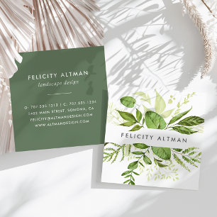 Carte De Visite Carré prairie sauvage   Botanique