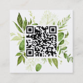 Carte De Visite Carré prairie sauvage | Cadre botanique (Devant)