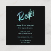 Carte De Visite Carré *~* Praticien de Reiki en médecine de l'énergie (Dos)