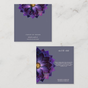 Carte De Visite Carré Présentoir à Boucles d'Oreilles, Créateurs de Mand