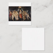 Carte De Visite Carré Primavera Sandro Botticelli (Devant / Derrière)