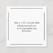 Carte De Visite Carré Printemps de cerisier Sakura Japonais (Dos)