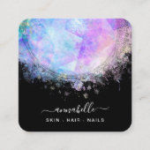 Carte De Visite Carré *~* Prism QR AP26 OPAL Rainbow Ethereal Dandelion (Devant)