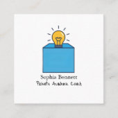 Carte De Visite Carré Private Academic Coach Professional (Devant)