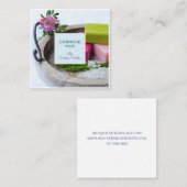 Carte De Visite Carré Produits de fabrication artisanale de savon (Devant / Derrière)