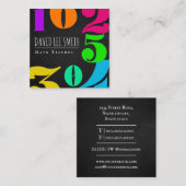 Carte De Visite Carré Professeur de mathématiques / Tuteur de maths (Devant / Derrière)