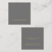 Carte De Visite Carré Professional Modern Creative Premium Pearl Luxe (Devant / Derrière)