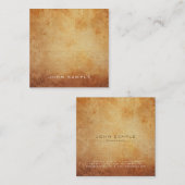 Carte De Visite Carré Professionnel Creative Plain Premium Linen Luxe (Devant / Derrière)