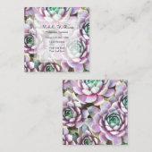 Carte De Visite Carré Professionnel de massage (Devant / Derrière)