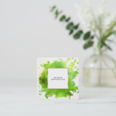 Carte De Visite Carré Professionnel d'éclaboussure d'éclaboussure (Debout devant)