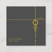 Carte De Visite Carré Professionnel élégant (Devant)