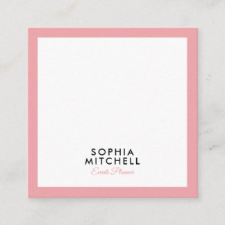 Carte De Visite Carré Professionnel minimaliste moderne