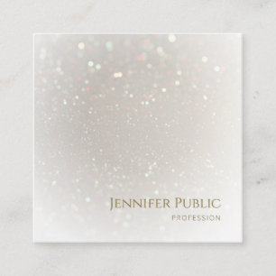 Carte De Visite Carré Professionnel Moderne Élégant Modèle de luxe