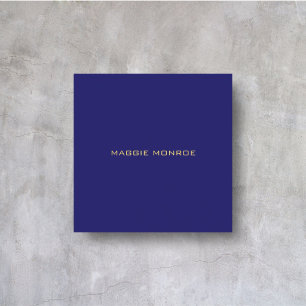 Carte De Visite Carré Professionnel Moderne Minimaliste Luxe Royal