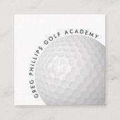 Carte De Visite Carré Professionnel ou instructeur moderne Black & White (Devant)