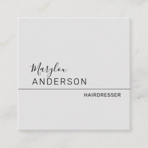 Carte De Visite Carré Professionnel - UNISEX