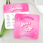 Carte De Visite Carré Prolongation de la ceinture rose Fille tendance Ca