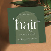 Carte De Visite Carré Prolongations de cheveux après soins Moderne Boho 