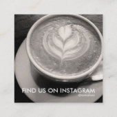 Carte De Visite Carré promo d'instagram (Dos)