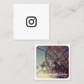 Carte De Visite Carré promo d'instagram (Devant / Derrière)