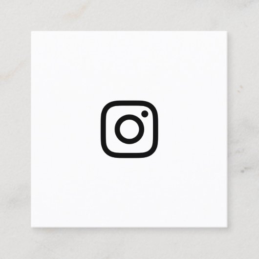 Carte De Visite Carré promo d'instagram (Devant)