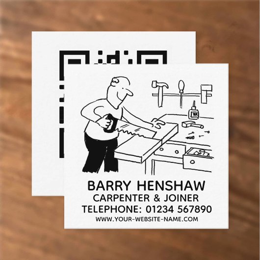Carte De Visite Carré Promotions Carpenter & Joiner